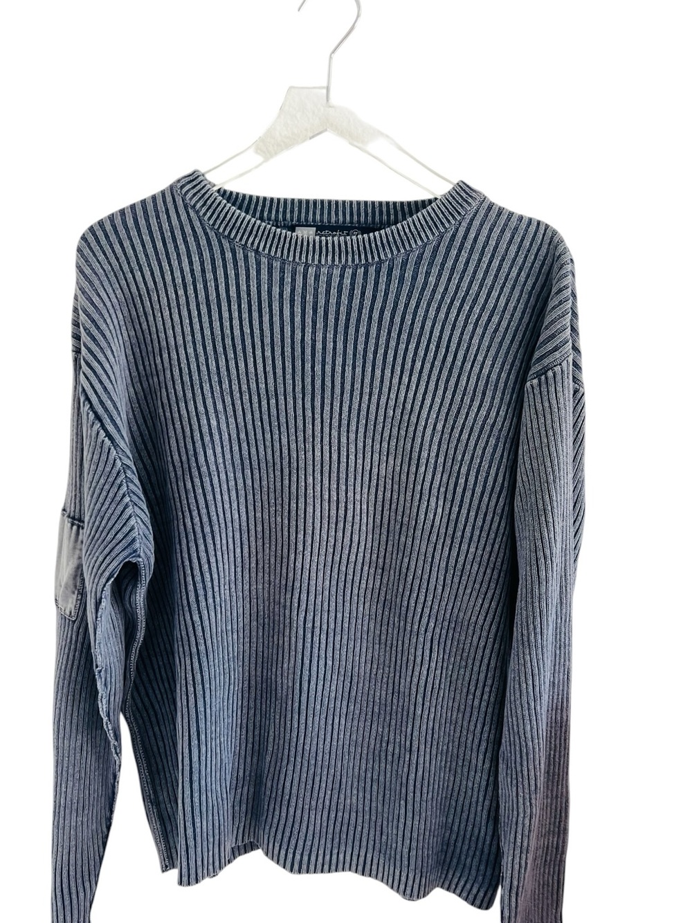 Retrofit Ribbed Crewneck Sweater